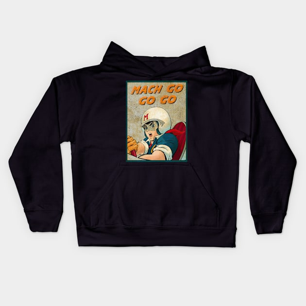 Funny Gifts Men  Auto Racing Vintage Classic Kids Hoodie by Skye Bahringer